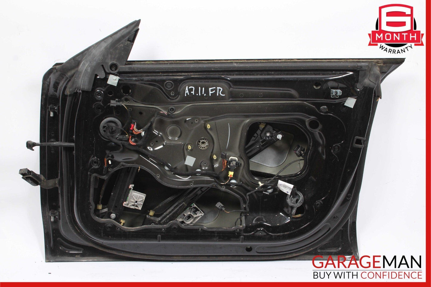 12-18 Audi A7 Front Right Passenger Side Door Shell Panel Black OEM