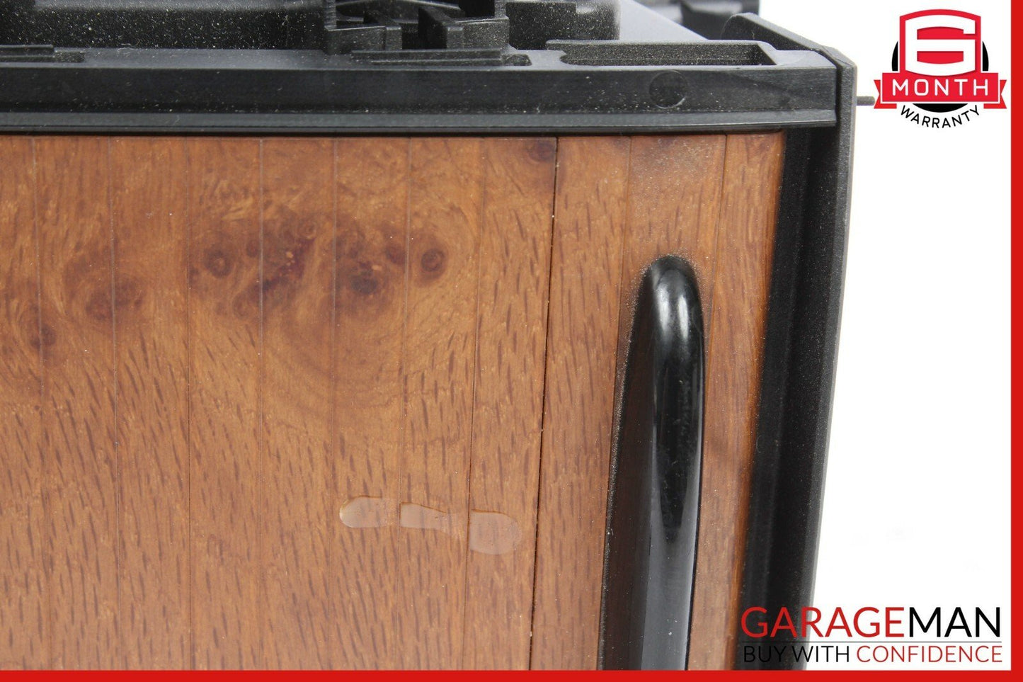 06-11 Mercedes W219 CLS500 Rear Center Console Armrest Cupholder Cup Holder Wood
