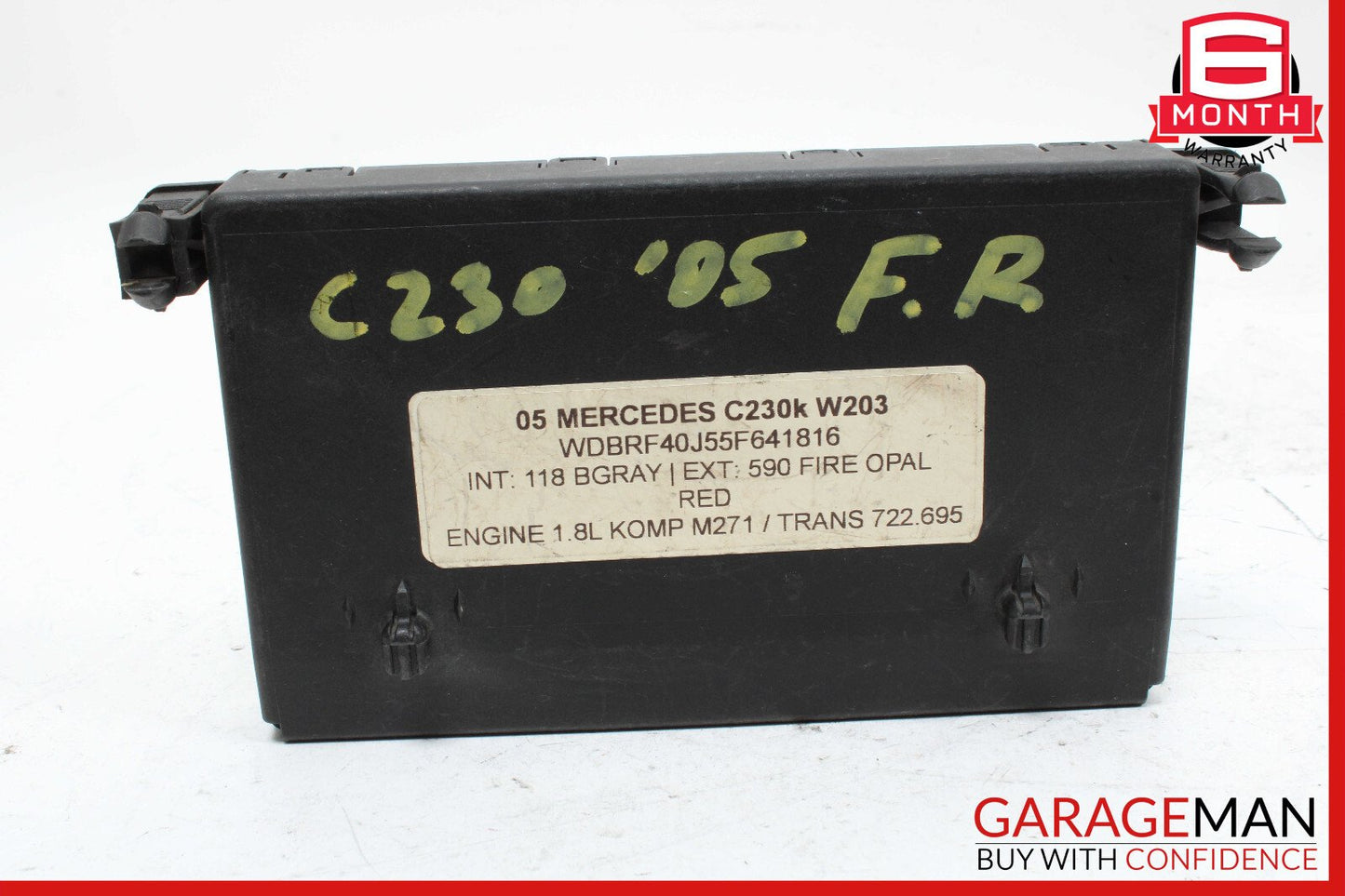 01-07 Mercedes W203 C230 Front Right Door Control Module 2038201485 OEM