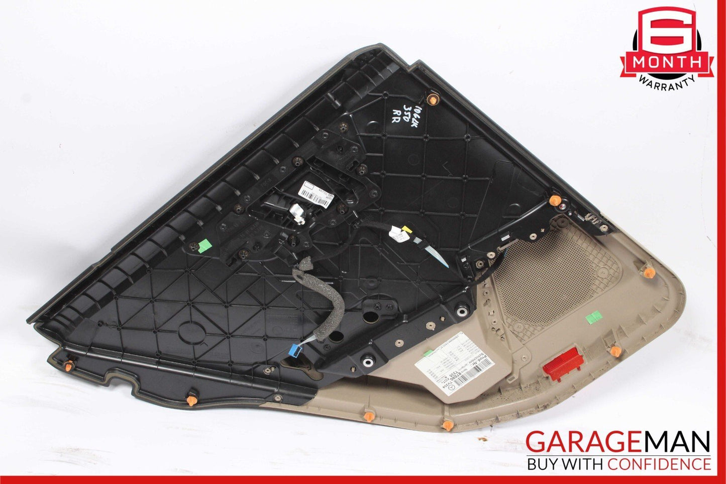 10-15 Mercedes X204 GLK350 Rear Right Passenger Side Interior Door Panel Brown