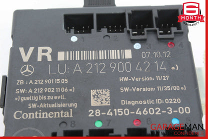 08-18 Mercedes W204 C250 C300 SLK250 Front Right Side Door Control Module Unit