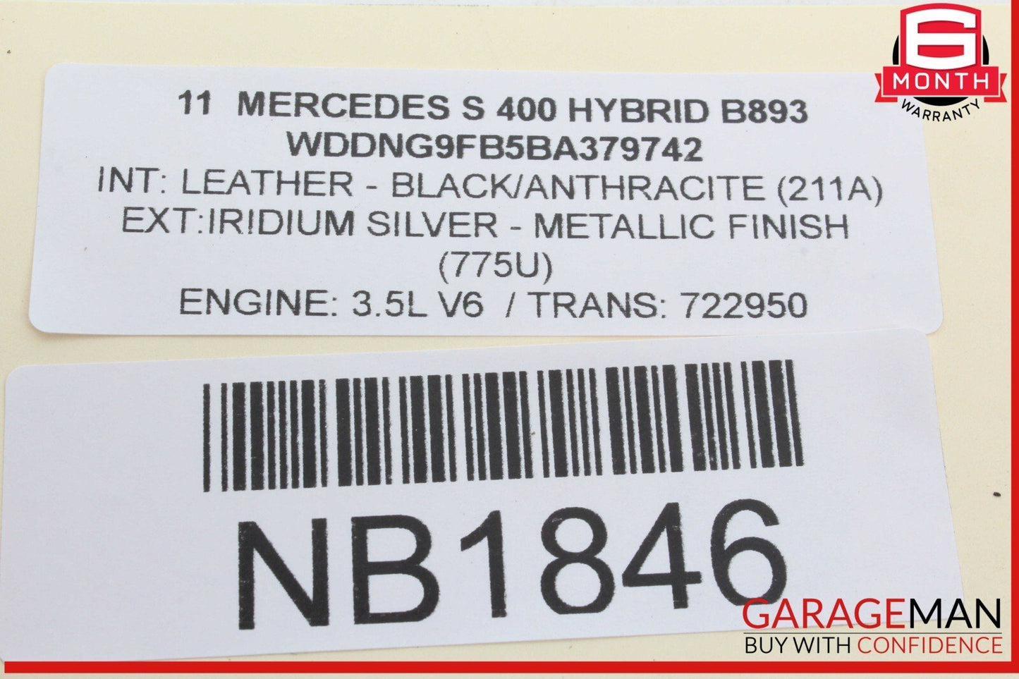 07-14 Mercedes W221 S400 Hybrid Trunk Release Remote Open Close Module Unit OEM