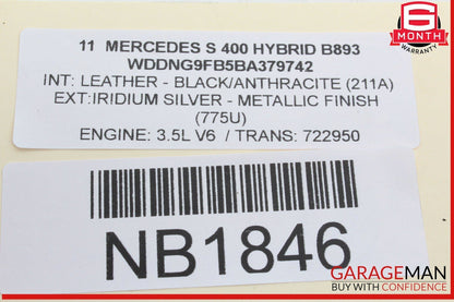 07-14 Mercedes W221 S400 Hybrid Trunk Release Remote Open Close Module Unit OEM