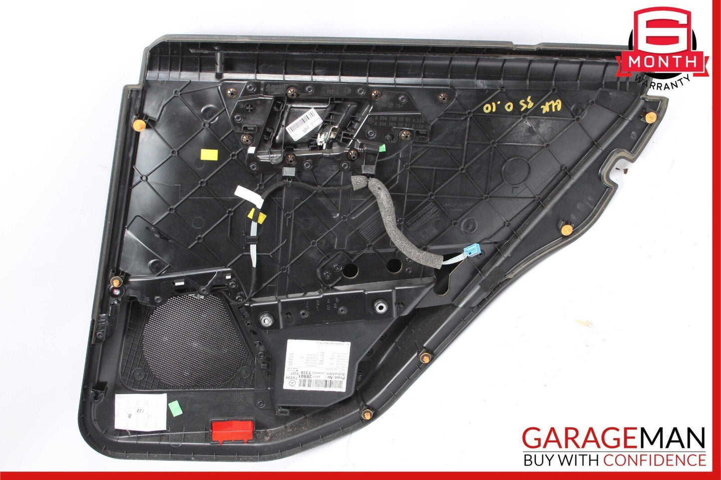10-15 Mercedes X204 GLK350 GLK250 Rear Left Driver Interior Door Panel Black OEM