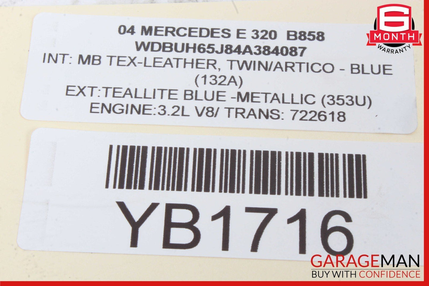 03-11 Mercedes W219 CLS550 CLS500 E350 Rear Left Side Door Ash Tray Compartment