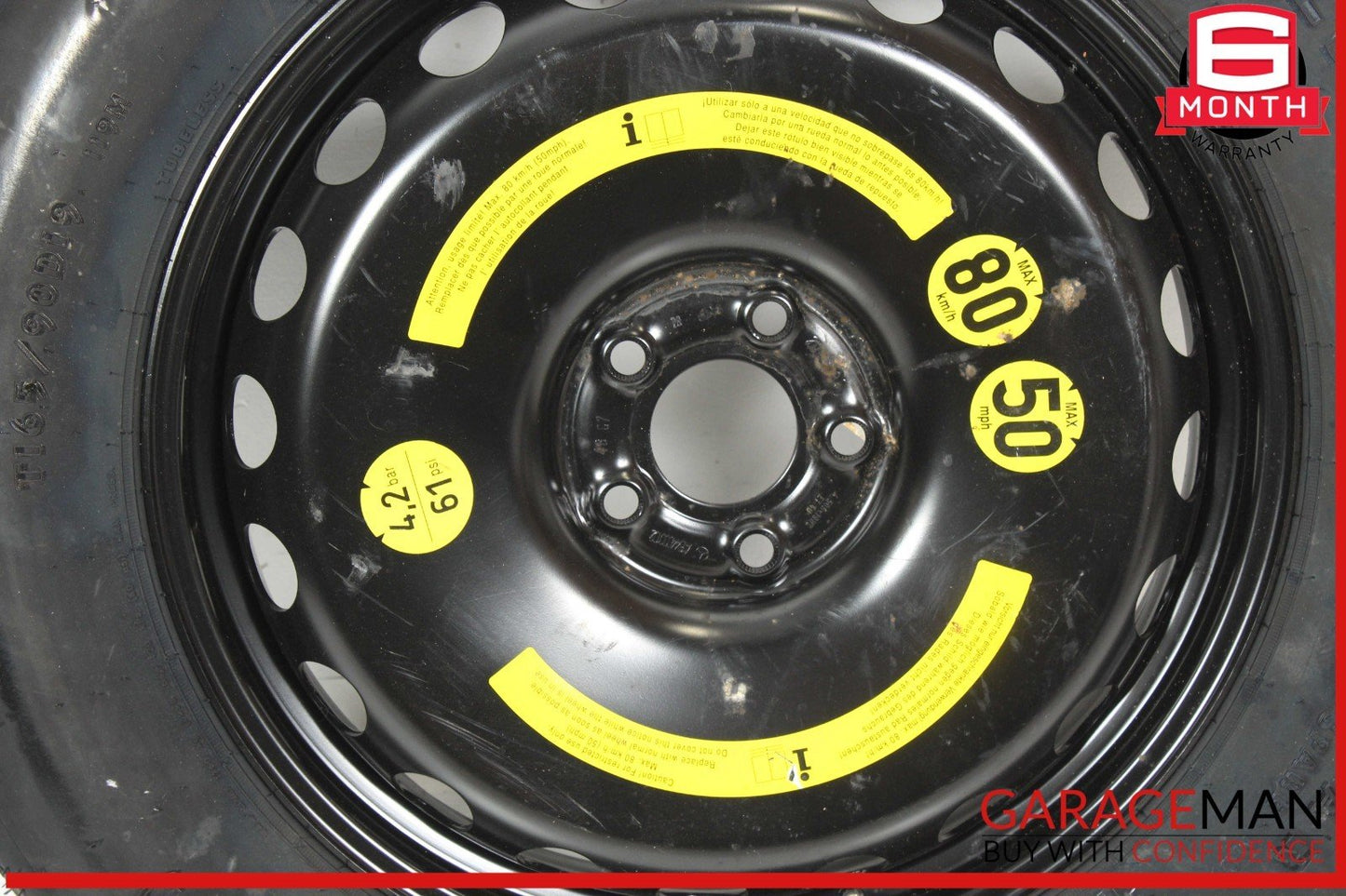 07-20 Mercedes X164 GL450 ML550 Emergency Spare Tire Wheel Donut Rim 19" 19 OEM