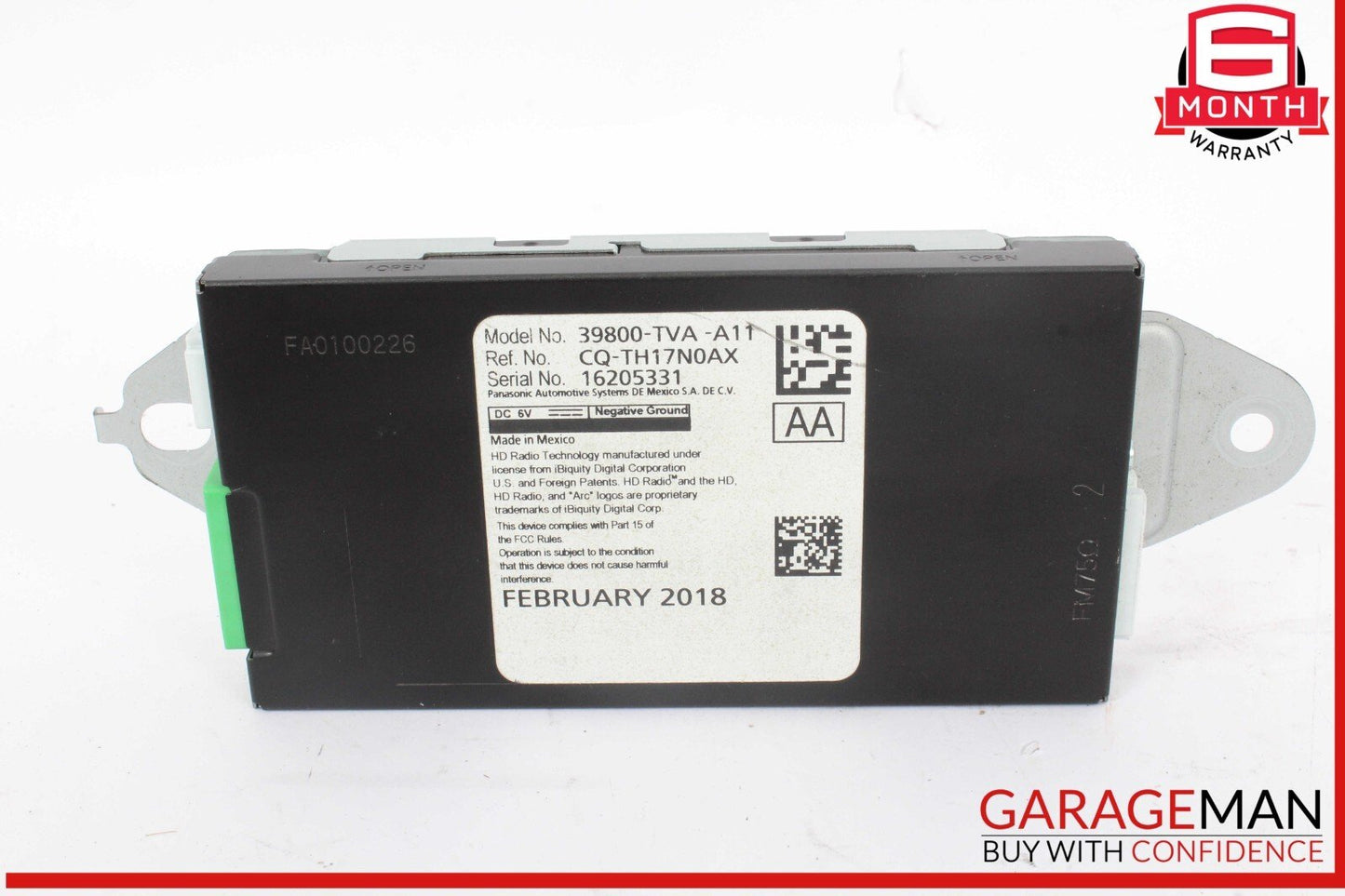 18-20 Honda Accord Sport Radio Tuner Control Module Unit 39800TVAA11 OEM
