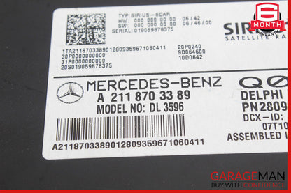 03-11 Mercedes W219 CLS550 SLK280 Sirius Satellite Radio Receiver Module Unit