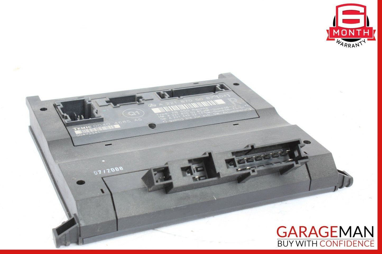 07-13 Mercedes W221 S550 Front Right Side Seat Controller Module Unit 2218705087