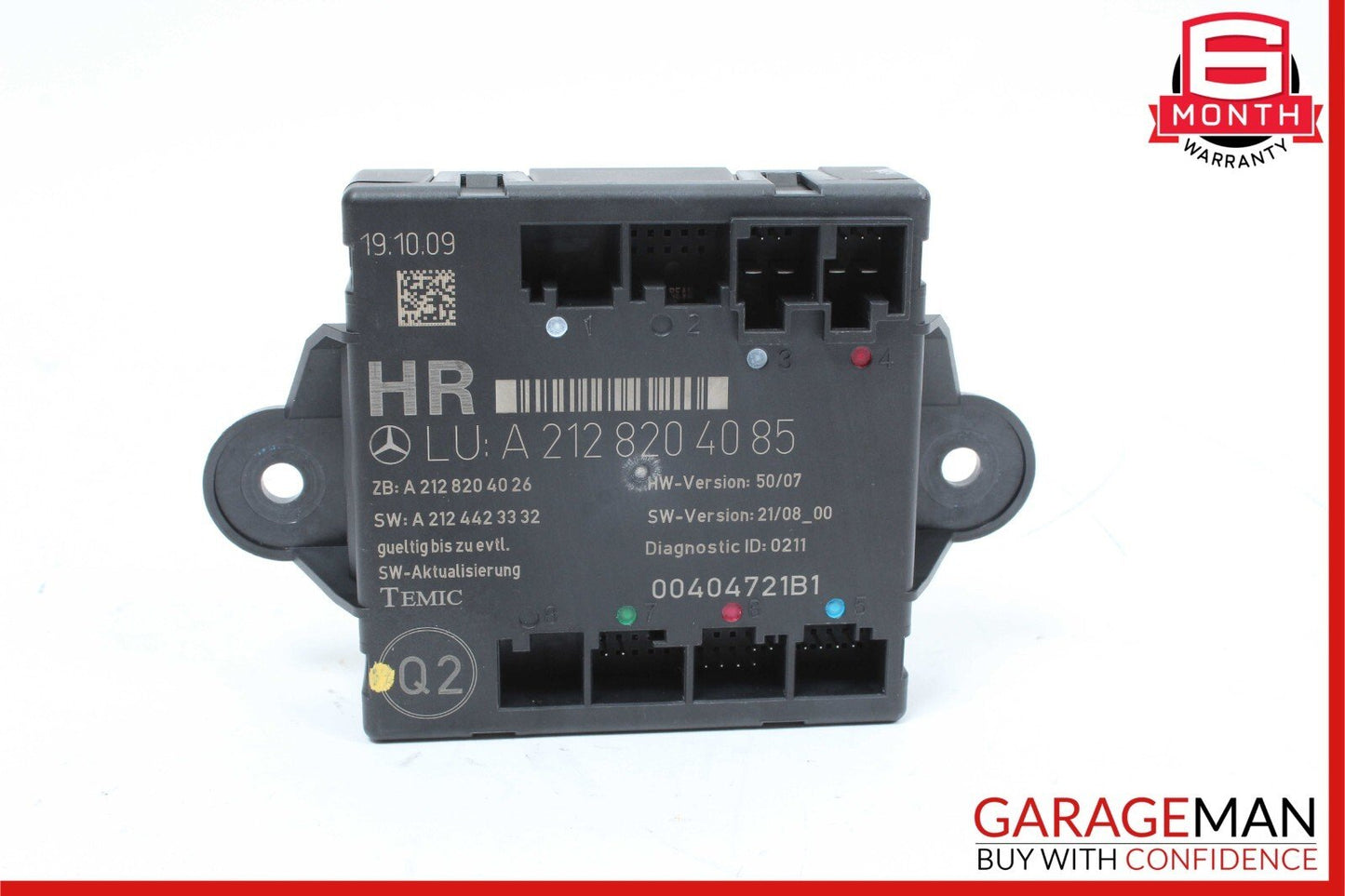 08-18 Mercedes W204 C300 CLS550 Rear Right Side Door Control Module OEM