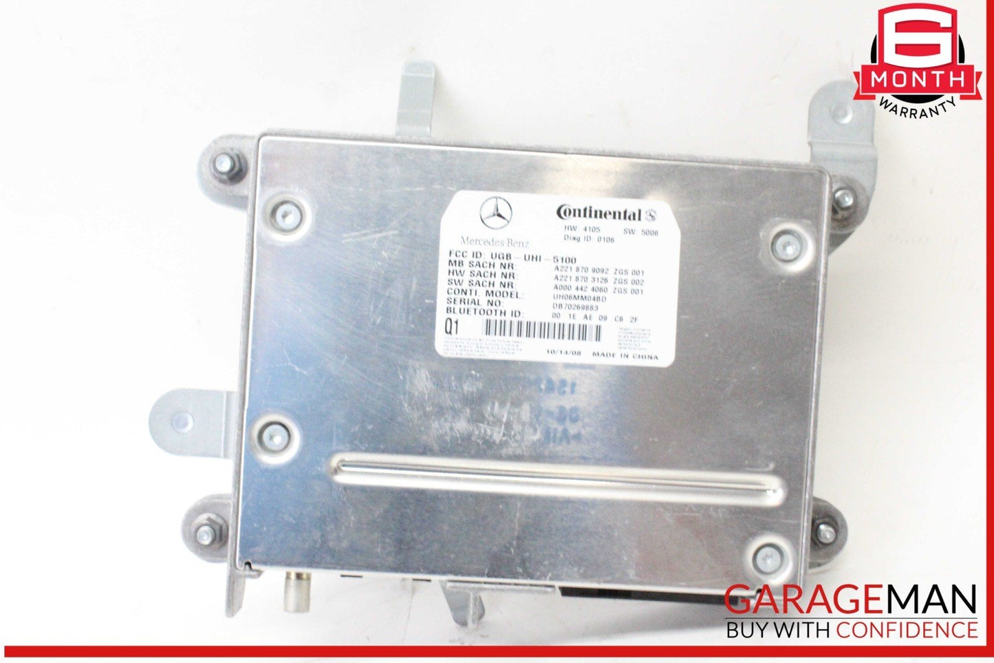 07-13 Mercedes W221 S550 CL550 Bluetooth Communication Controller Module OEM