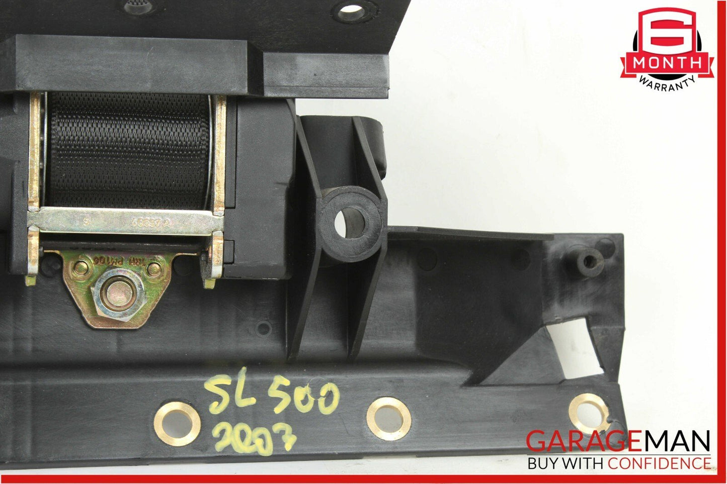 03-08 Mercedes R230 SL500 Rear Right Luggage Seatbelt Retractor Speaker Assembly
