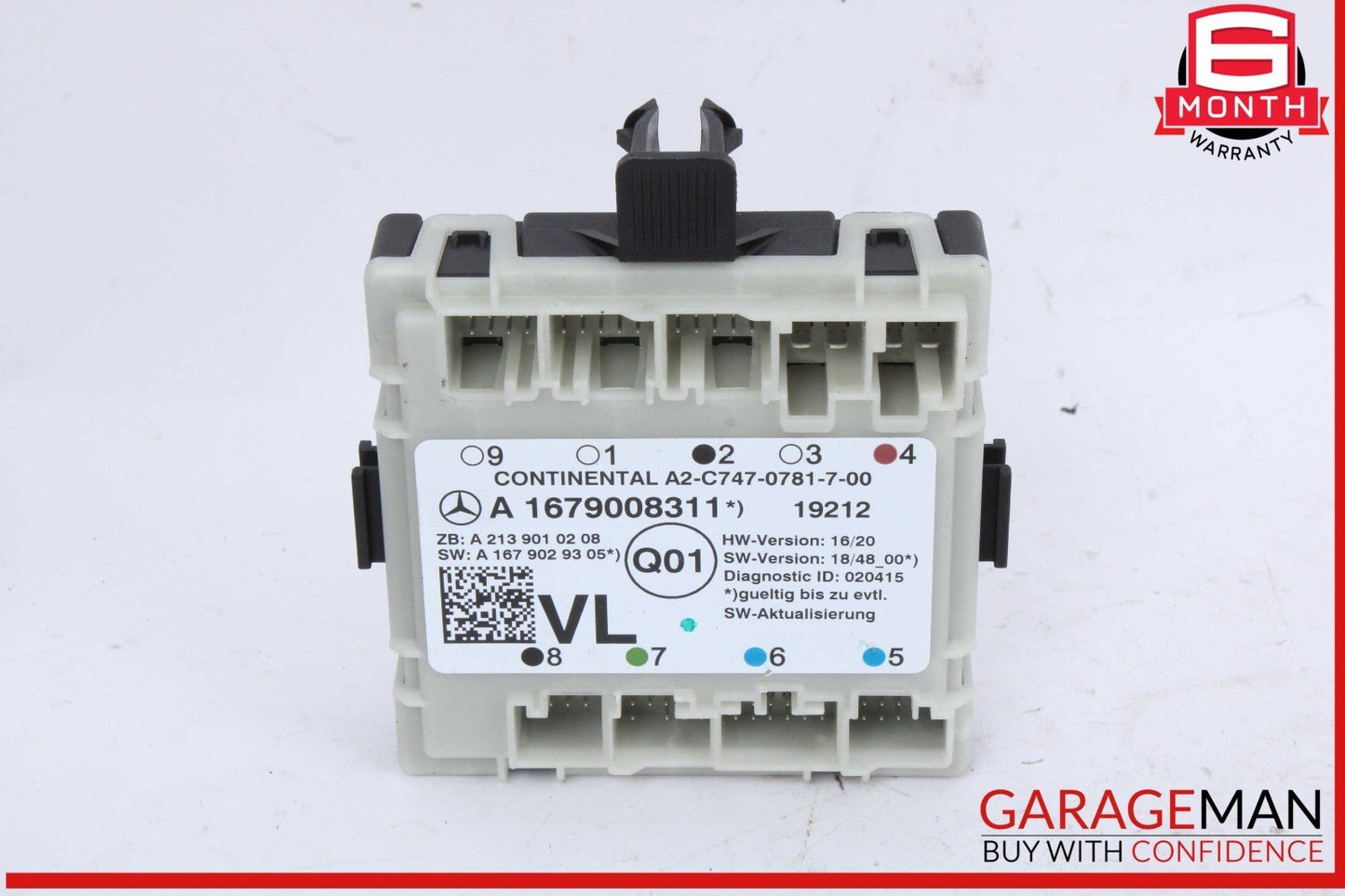 16-22 Mercedes W205 C300 GLC300 Front Left Side Door Control Module Unit OEM