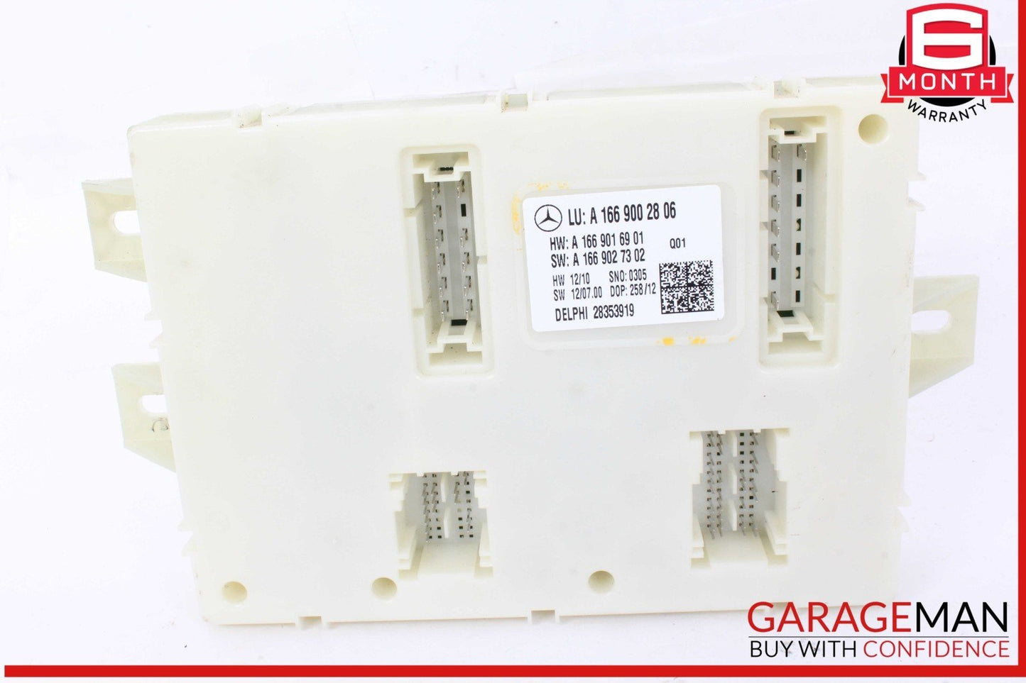 13-19 Mercedes X166 GL450 GLS550 Rear SAM Module Control Unit Signal Acquisition