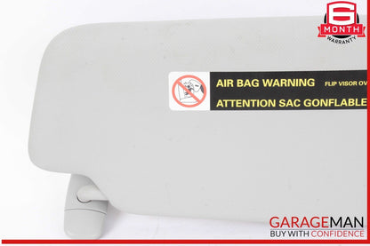09-16 Audi A4 Front Left Driver Side Sun Visor Sunvisor Gray 8U0857551F OEM