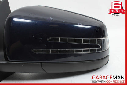 12-14 Mercedes W204 C250 C63 AMG Front Left Side Door Rear View Mirror Blue OEM
