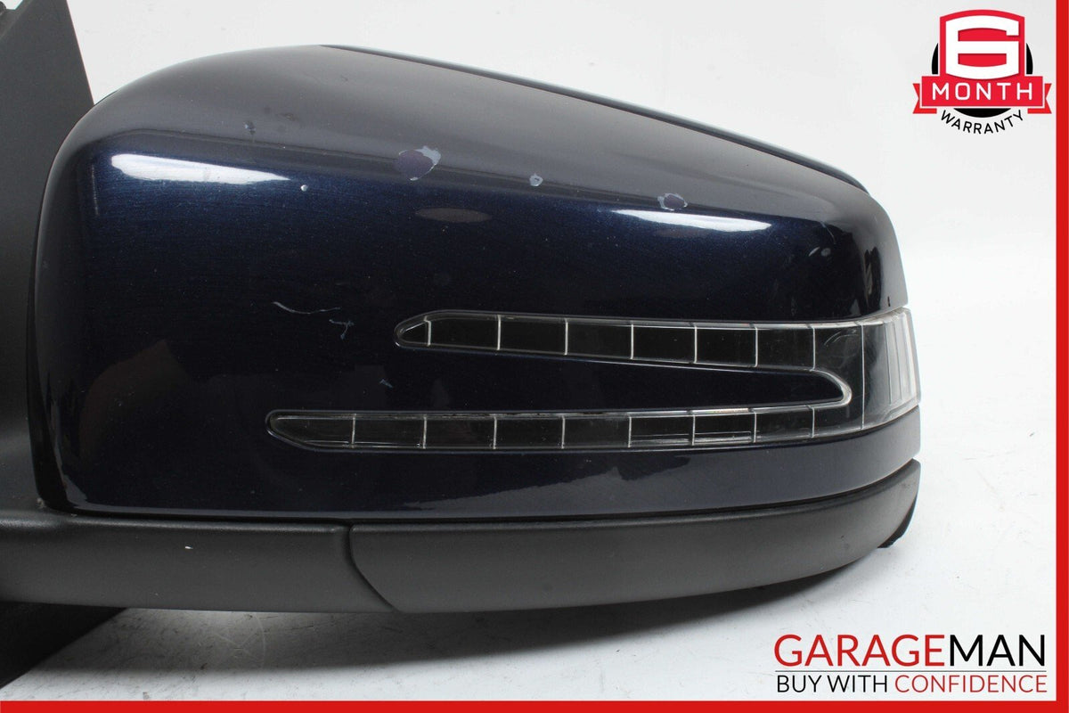 12-14 Mercedes W204 C250 C63 AMG Front Left Side Door Rear View Mirror Blue OEM