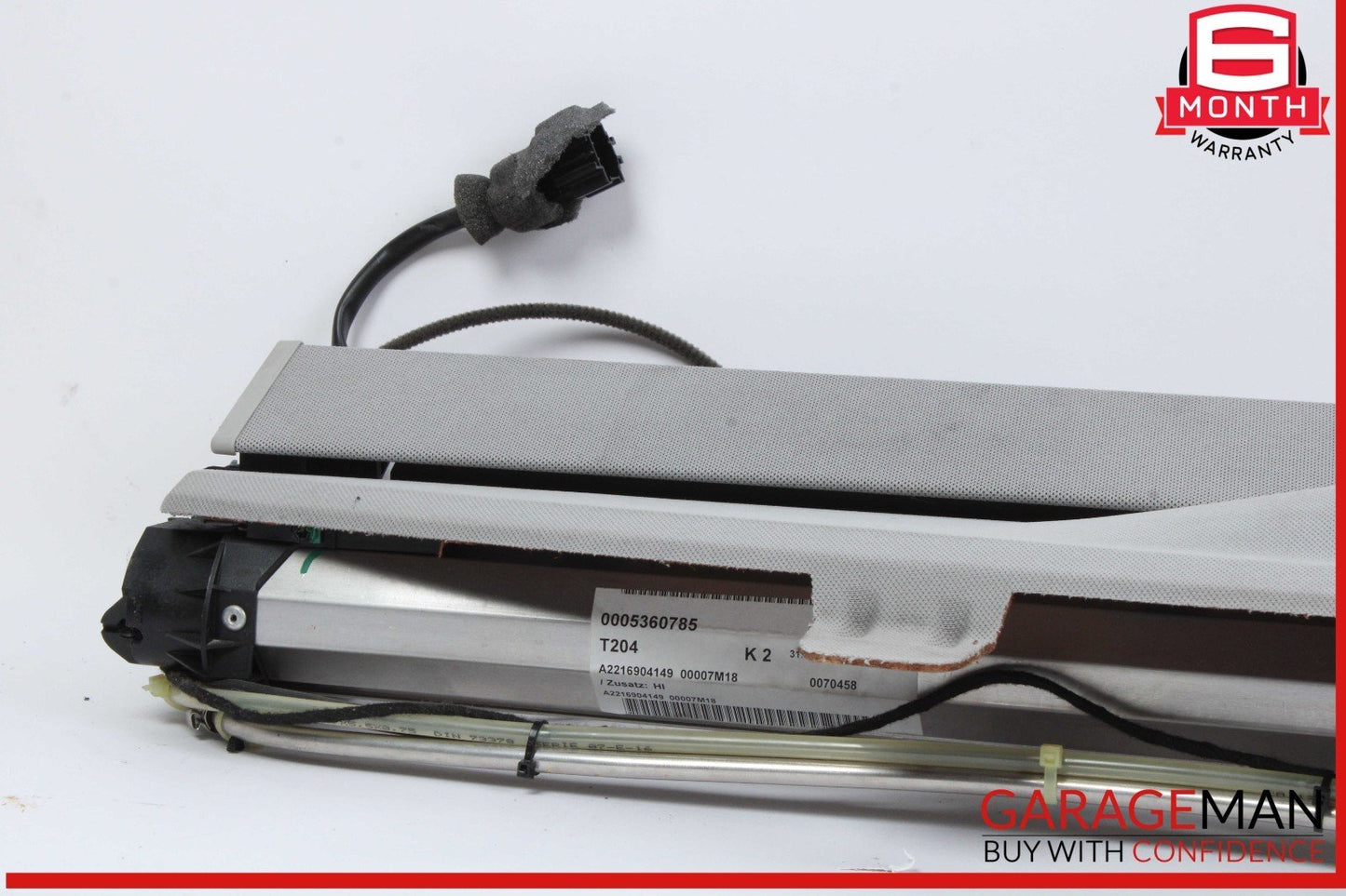07-13 Mercedes W221 S550 Rear Window Sun Shade Screen Roller Blind w/ Trim OEM