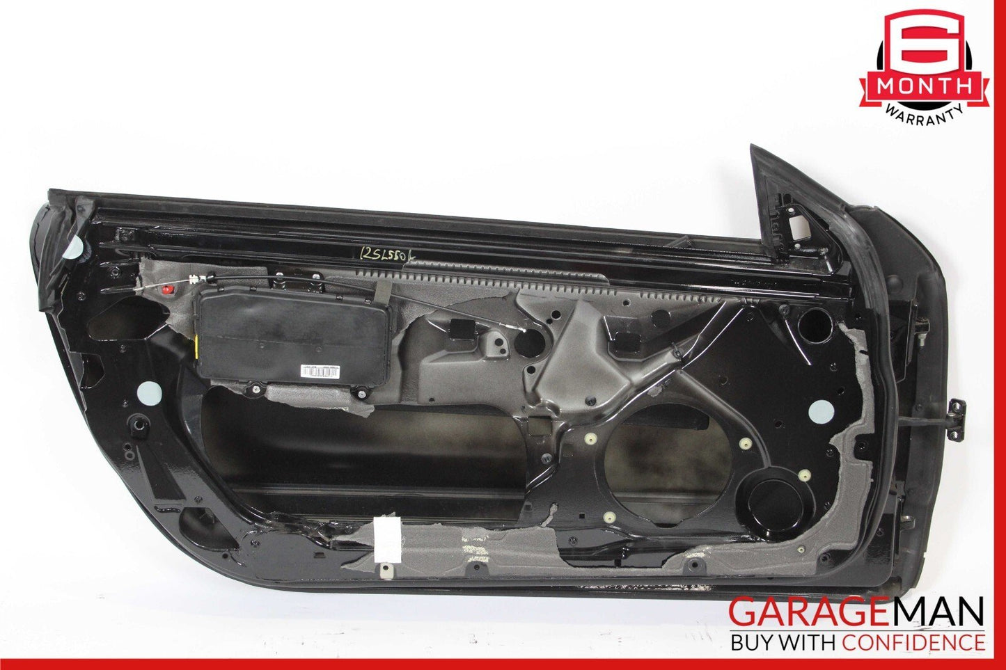 03-12 Mercedes R230 SL550 Front Left Side Exterior Door Shell Frame Panel Black