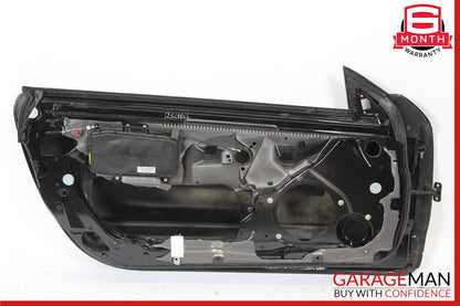 03-12 Mercedes R230 SL550 Front Left Side Exterior Door Shell Frame Panel Black