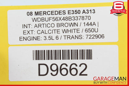 07-09 Mercedes W211 E350 ABS Anti Lock Brake Pump Hydraulic OEM