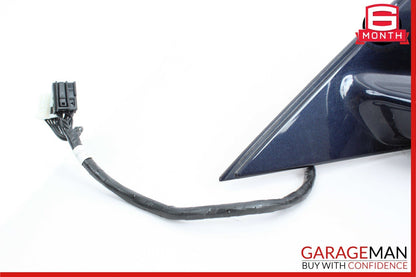 10-13 Mercedes W221 S400 HYBRID Front Left Side Mirror Door Rear View Blue OEM