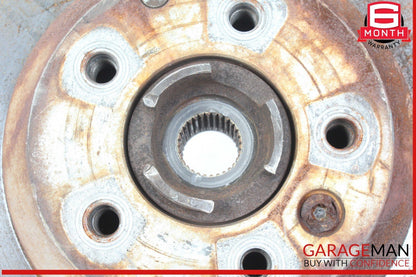 03-10 Porsche Cayenne 955 957 Rear Left Spindle Knuckle Wheel Hub w/ Rotor Disc