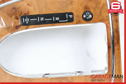 06-11 Mercedes W211 E350 CLS550 Center Console Shifter Trim Bezel Cover Wood OEM