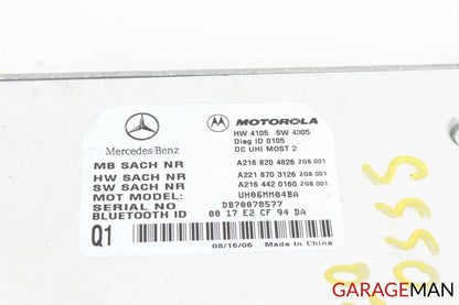 07-09 MERCEDES W221 S550 S600 S63 AMG BLUETOOTH CONTROL MODULE Q1 OEM