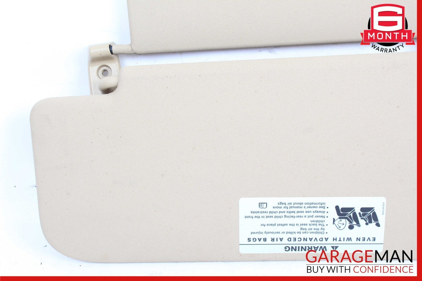 06-12 Mercedes ML350 GL450 Front Right Side Sun Visor Sunvisor Shade Brown
