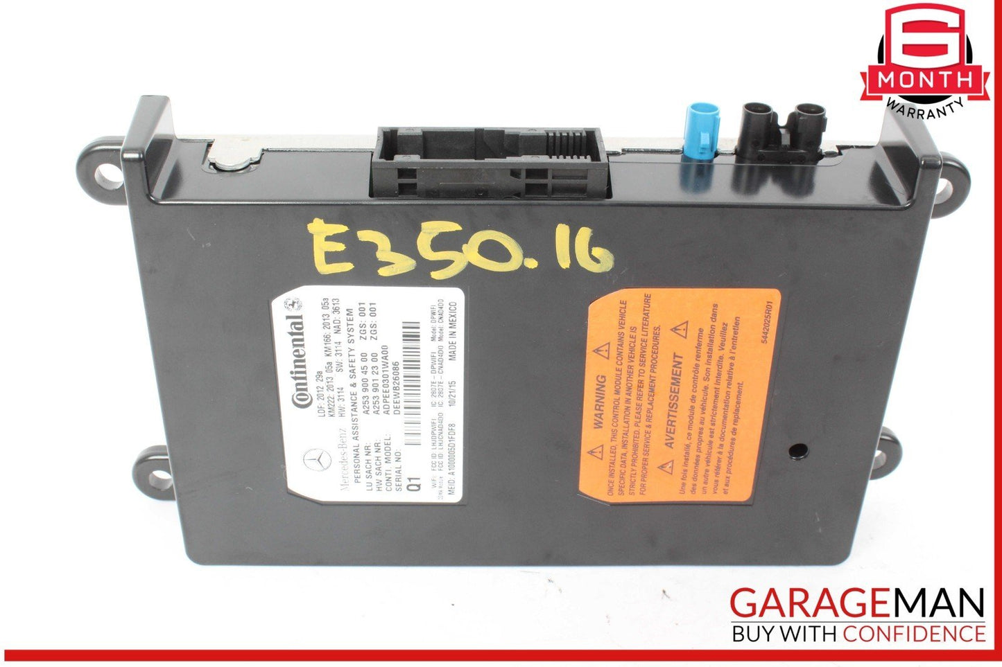 10-20 Mercedes W212 E350 C400 GLA250 SL400 Communication Control Module OEM
