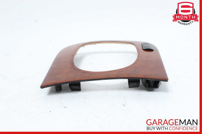 03-06 Mercedes W220 S430 S500 Center Console Shifter Bezel Trim Wood OEM