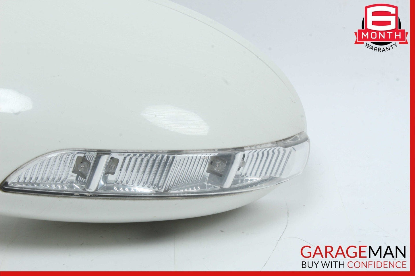 07-09 Mercedes W221 S550 Front Left Side Mirror Rear View Door Calcite White