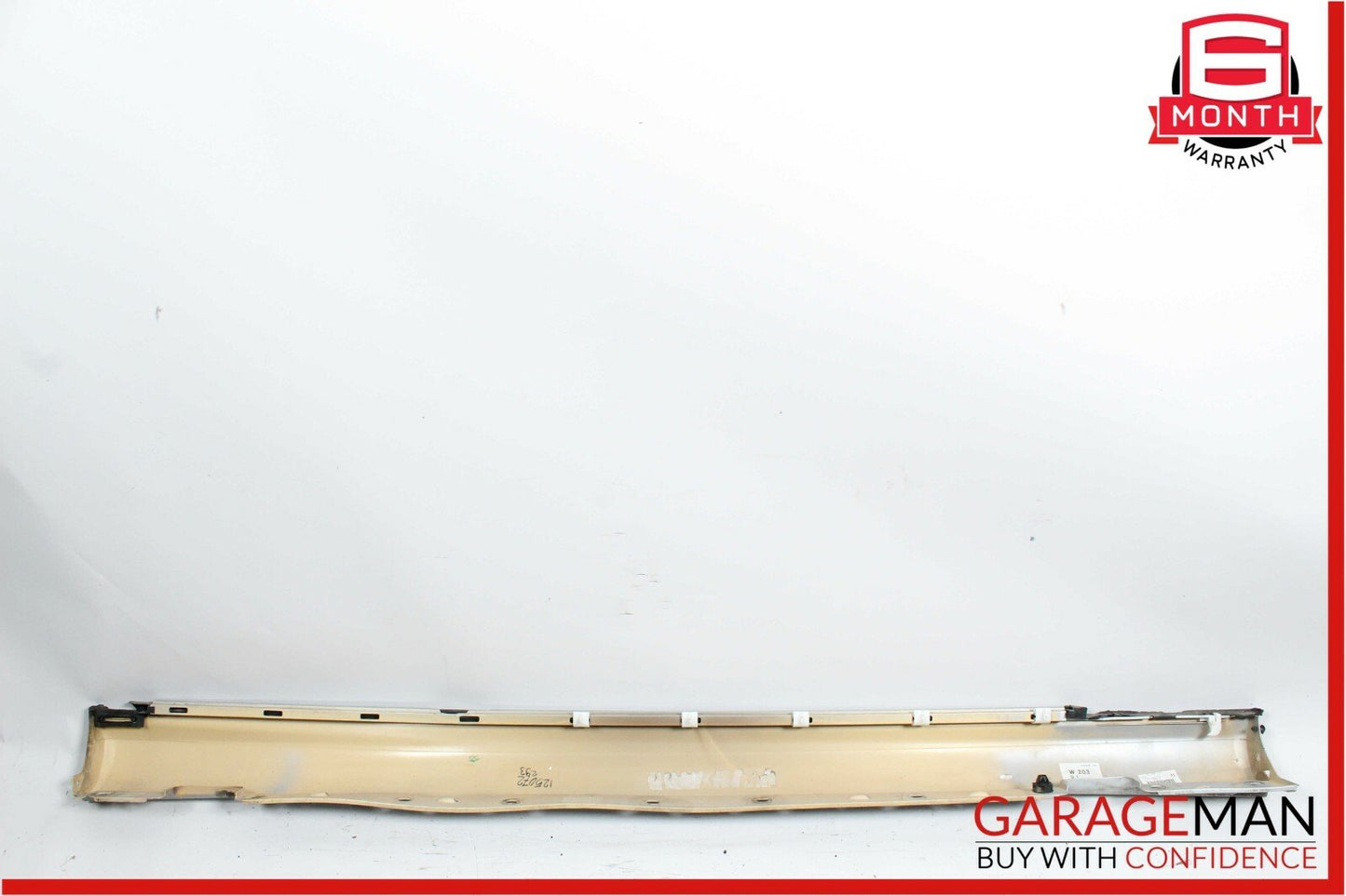 01-07 Mercedes W203 C230 Sport Left Skirt Rocker Panel Molding Bright Silver