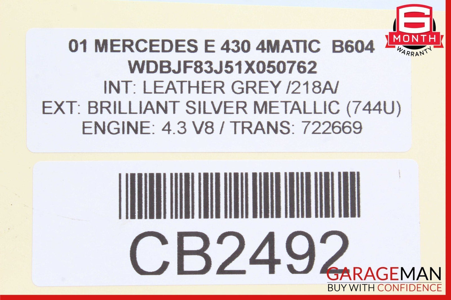 00-03 Mercedes E430 E320 CLK430 CLK320 ABS Anti Lock Brake Pump Hydraulic