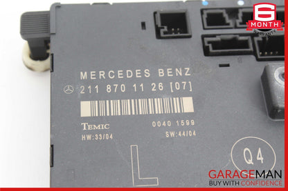 03-09 Mercedes W211 E500 E350 Front Left Driver Side Door Control Module OEM