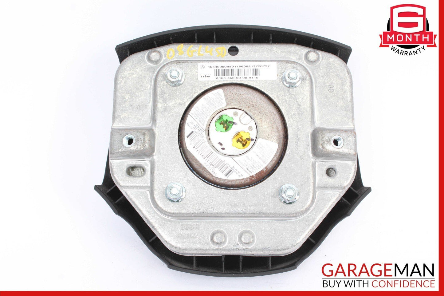 06-08 Mercedes W251 R350 ML500 GL450 Driver Steering Wheel Airbag Black OEM