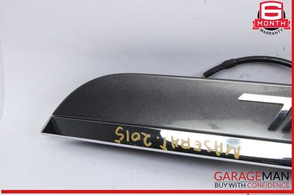 14-17 Maserati Ghibli Rear Trunk Lid Parking Camera Molding Panel Assembly OEM
