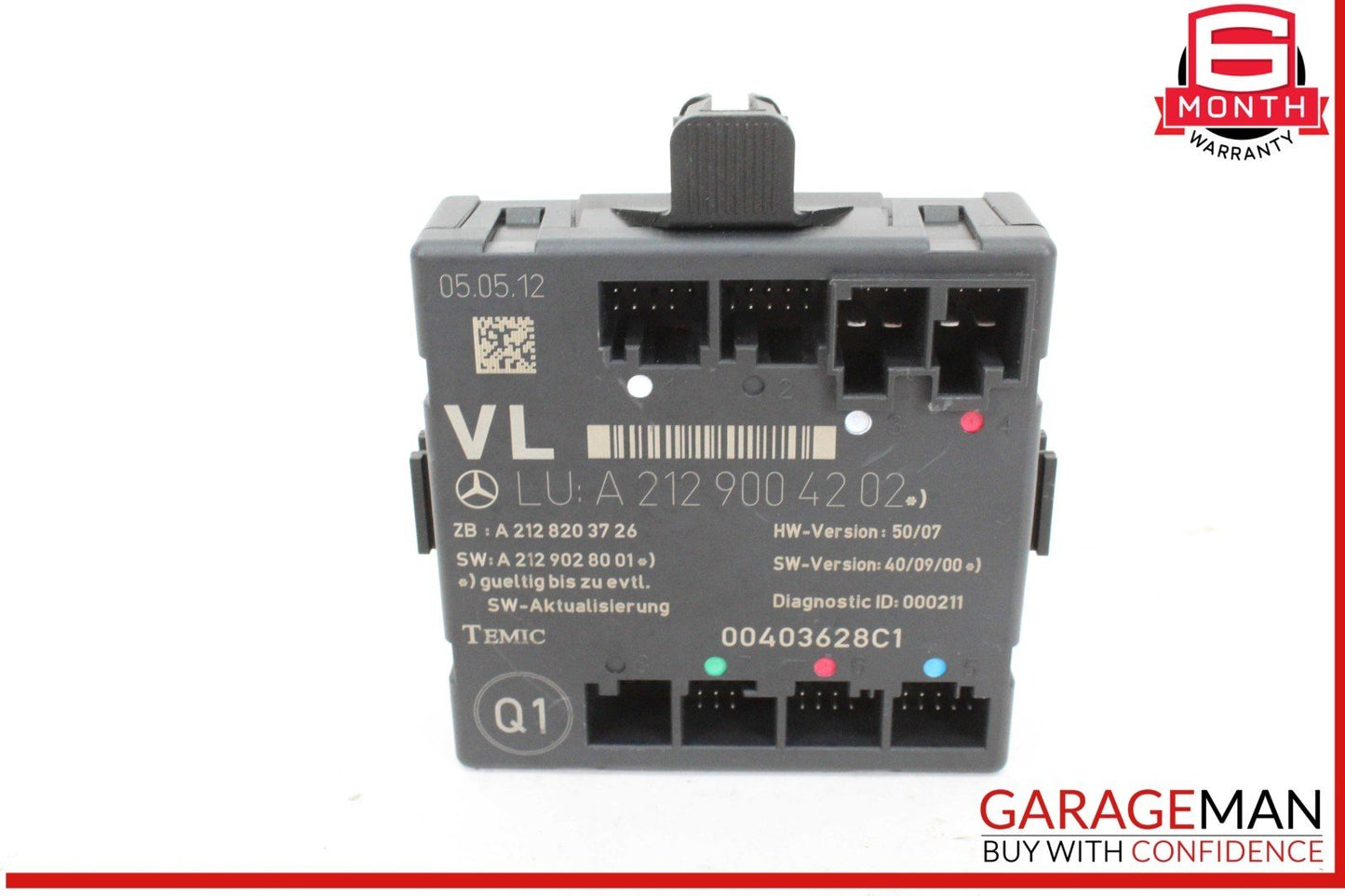 08-14 Mercedes W212 E350 Front Left Driver Side Door Control Module Unit OEM