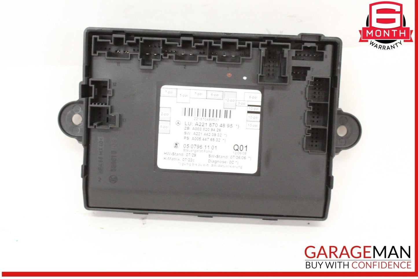 07-13 Mercedes W221 S550 Rear Right or Left Side Door Control Module Unit OEM