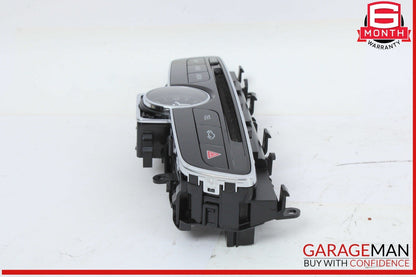 15-18 Mercedes W205 C300 Center Dashboard Hazard Control Switch w/ Clock Assy