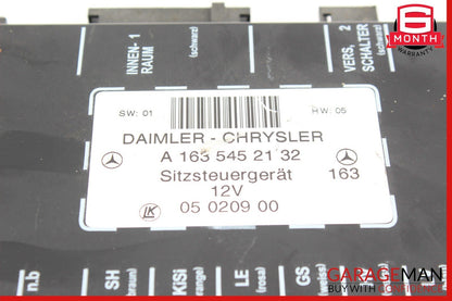 98-05 Mercedes W163 ML320 ML500 ML55 AMG Front Right / Left Seat Control Module