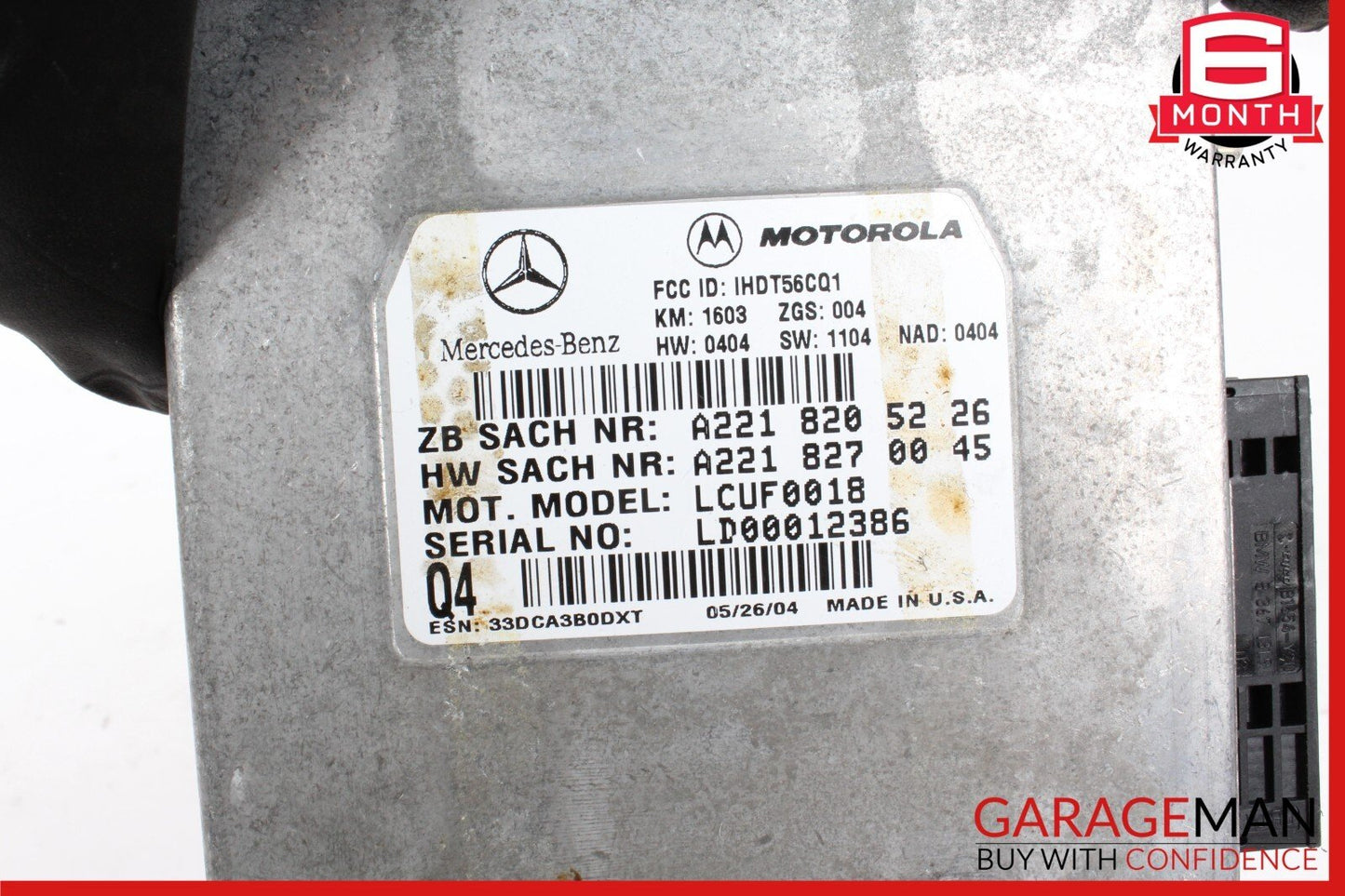 00-12 Mercedes W220 S430 SL500 Voice Communication Control Module OEM