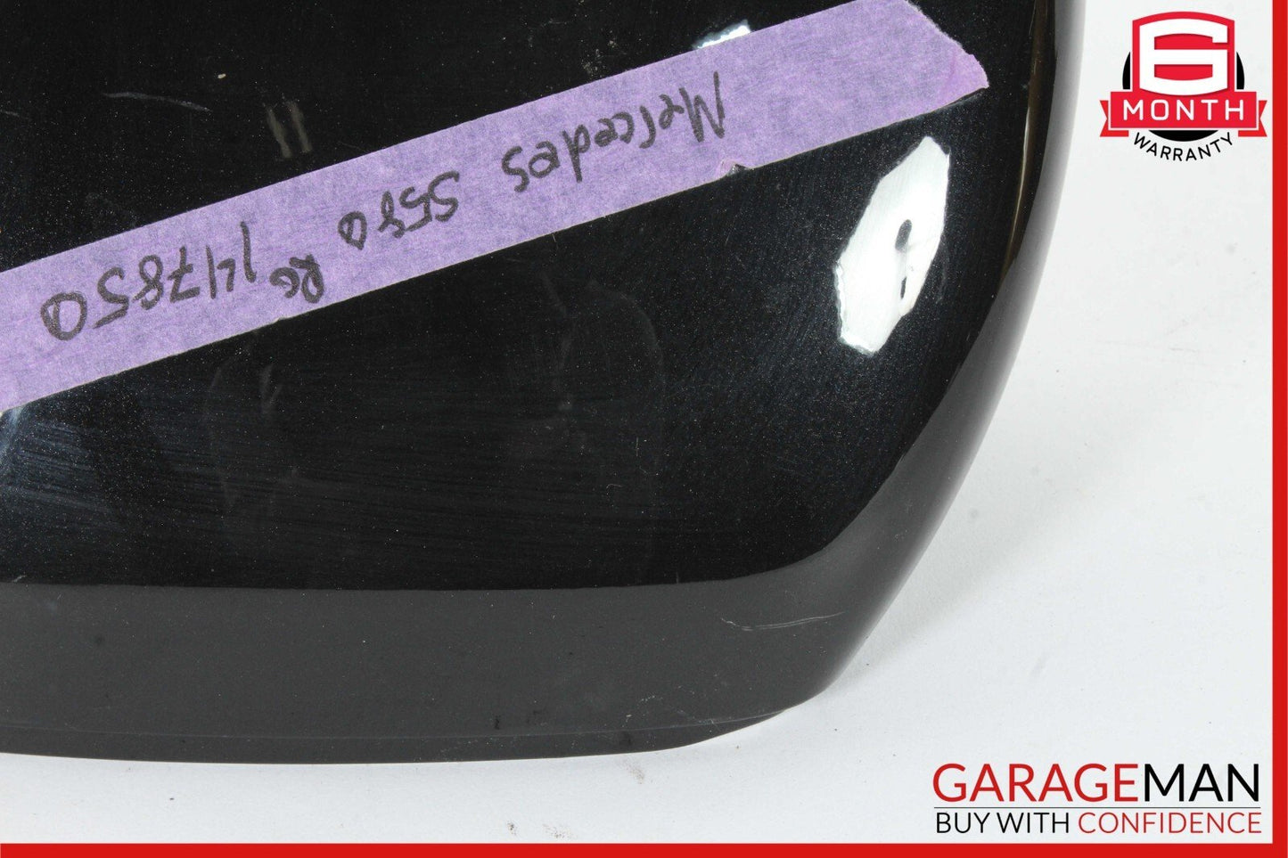 21-23 Mercedes W223 S580 Front Left Side Mirror Cover Trim Panel Black OEM