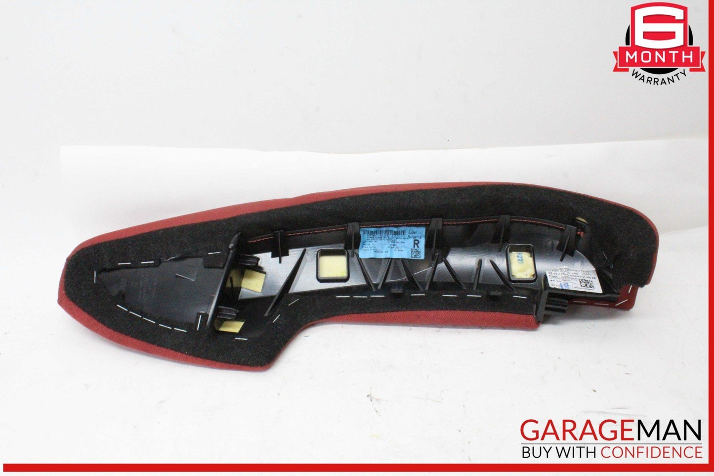 18-24 Audi S5 A5 Rear Left and Rear Right Side Seat Bolster Trim Panel Red OEM