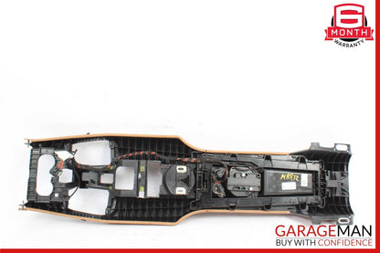 10-15 Porsche Panamera 970 Rear Center Console Trim Compartment Brown OEM