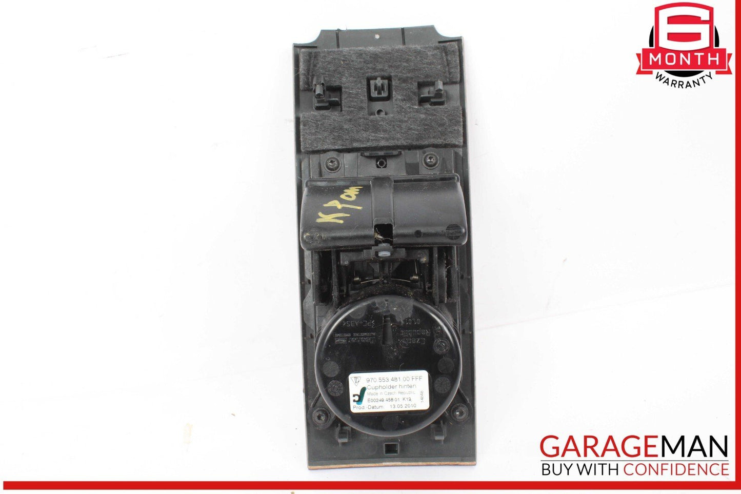 10-16 Porsche Panamera 970 Rear Center Console Cup Holder Panel Trim OEM