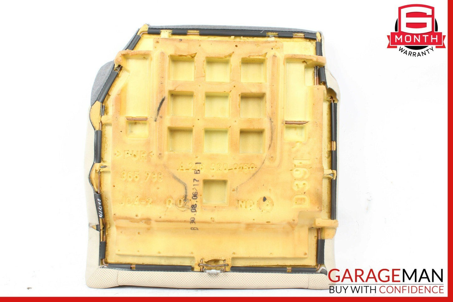 07-14 Mercedes W216 CL550 Rear Left Bottom Lower Seat Cushion Beige