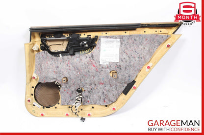 07-09 Mercedes W221 S550 Rear Left Side Complete Interior Door Panel Brown OEM