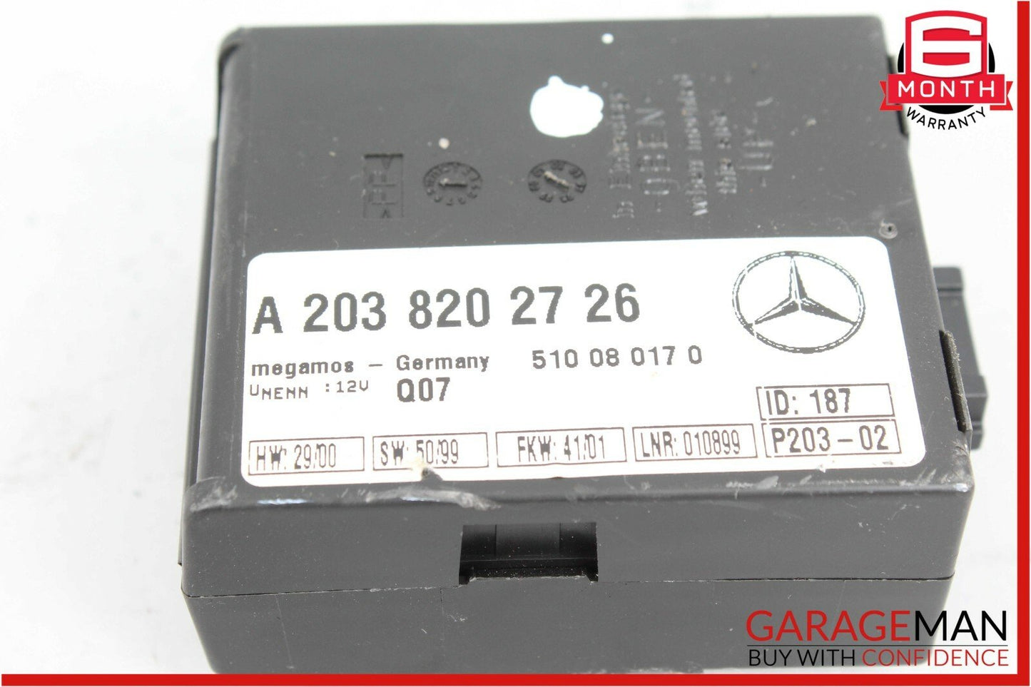 00-02 Mercedes W220 S600 S430 Anti Theft Alarm Signal Control Module Unit OEM